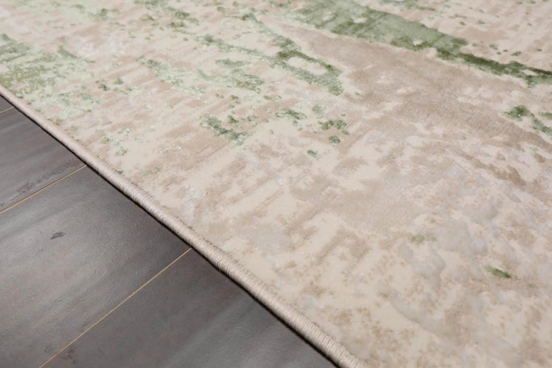 3' x 5' Loom Bloom Lara Abstract Oriental Area Rug Cream, Turquoise, Taupe