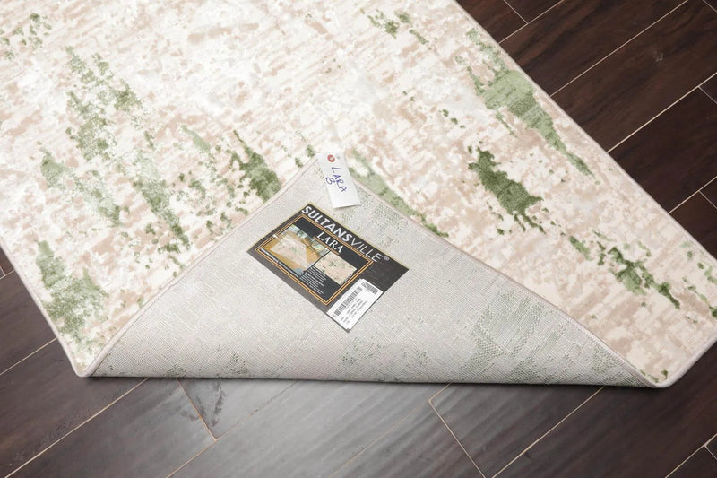 3' x 5' Loom Bloom Lara Abstract Oriental Area Rug Cream, Turquoise, Taupe