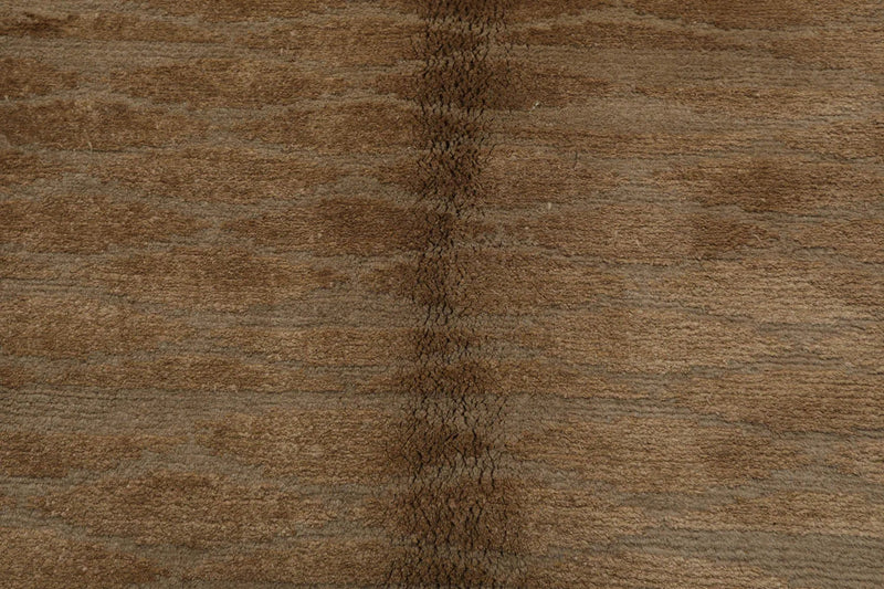 6x9 Tone on Tone Hand Knotted Tibetan Wool & Silk Tufenkian Modern & Contemporary Oriental Area Rug