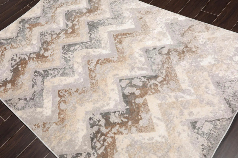 5' x 7' loomBloom  Lara Traditional Oriental Area Rug Gray, Beige, Brown