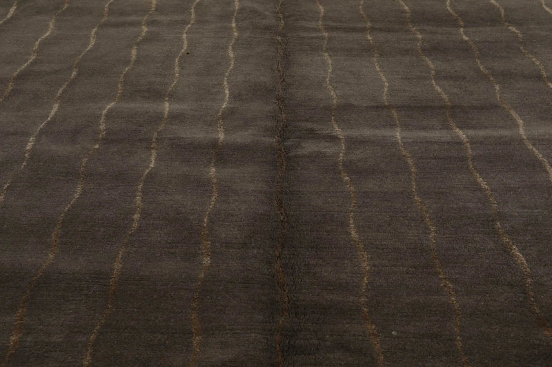 6x9 Gray Hand Knotted Tibetan 100% Wool Tufenkian Modern & Contemporary Oriental Area Rug