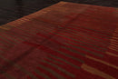 6x9 Rust Hand Knotted Tibetan 100% Wool Tufenkian Modern & Contemporary Oriental Area Rug