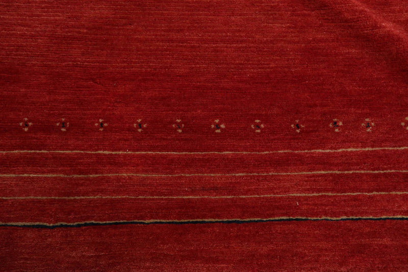 6x9 Coral Hand Knotted Tibetan 100% Wool Tufenkian Modern & Contemporary Oriental Area Rug