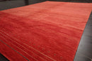 6x9 Coral Hand Knotted Tibetan 100% Wool Tufenkian Modern & Contemporary Oriental Area Rug