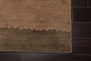 6x9 Taupe Hand Knotted Tibetan 100% Wool Tufenkian Modern & Contemporary Oriental Area Rug