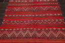 5x7 Rusty Red Caucasian Hand-Woven Wool Semi Antique Kilim Oriental Area Rug