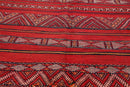 5x7 Rusty Red Caucasian Hand-Woven Wool Semi Antique Kilim Oriental Area Rug