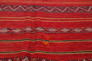 5x7 Rusty Red Caucasian Hand-Woven Wool Semi Antique Kilim Oriental Area Rug
