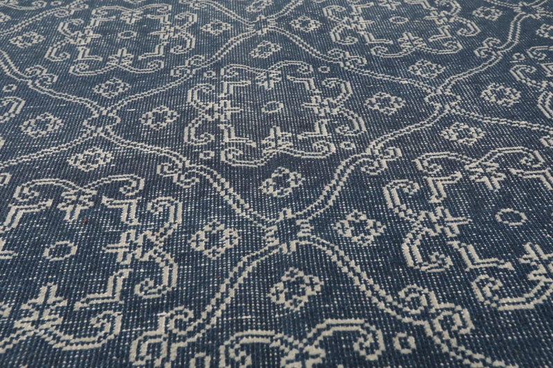 5' x 8' Hand Knotted 100% Wool Oriental Traditional Oriental Area Rug Blue