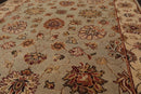 3’ x 5’1" Hand Knotted Wool Traditional Indo Kashan Oriental Area Rug Mint, Tan