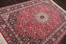 5'6'' x 7'11'' Hand Knotted Rare Romanian Ferahaan 100% Wool Area Rug Pink Black