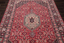 5'6'' x 7'11'' Hand Knotted Rare Romanian Ferahaan 100% Wool Area Rug Pink Black
