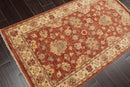 3’ x 5’1" Hand Knotted 100% Wool Agra Traditional Oriental Area Rug Peach, Beige