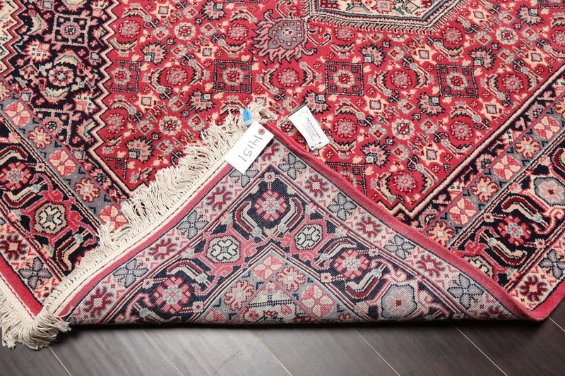 5'6'' x 7'11'' Hand Knotted Rare Romanian Ferahaan 100% Wool Area Rug Pink Black