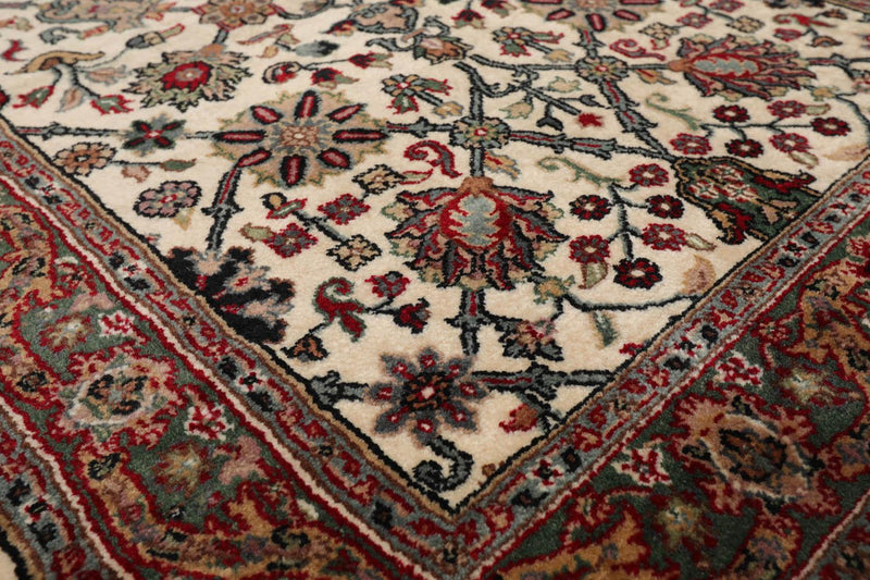3’ x 4’11" Hand Knotted 100% Wool Agra Traditional Oriental Area Rug Ivory