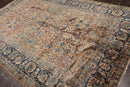 6'10" x 10'8" Antique Hand Knotted Wool Kashaan 300 KPSI Oriental Area Rug Brown