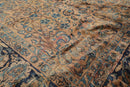6'10" x 10'8" Antique Hand Knotted Wool Kashaan 300 KPSI Oriental Area Rug Brown