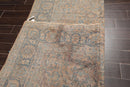 6'10" x 10'8" Antique Hand Knotted Wool Kashaan 300 KPSI Oriental Area Rug Brown