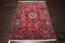 6'3'' x 8'11'' Hand Knotted Wool Bidjaar 200 KPSI Oriental Area Rug Rusty Red