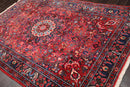 6'3'' x 8'11'' Hand Knotted Wool Bidjaar 200 KPSI Oriental Area Rug Rusty Red
