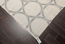 9'4" x 12'2" Hand Knotted Wool Contemporary High Low Pile Oriental Area Rug Tone on Tone Gray