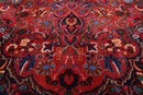 6'3'' x 8'11'' Hand Knotted Wool Bidjaar 200 KPSI Oriental Area Rug Rusty Red
