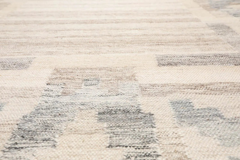 5' x 8' Hand Woven Wool Southwestern Flatweave Kilim Oriental Area Rug Beige