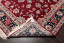 9' x 12'1'' Hand Knotted 100% Wool Kashaan Oriental Area Rug Burgundy