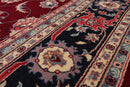 9' x 12'1'' Hand Knotted 100% Wool Kashaan Oriental Area Rug Burgundy