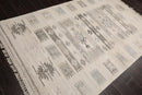 5' x 8' Hand Woven Wool Southwestern Flatweave Kilim Oriental Area Rug Beige