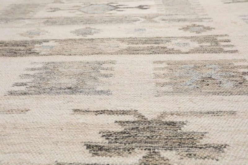 5' x 8' Hand Woven Wool Southwestern Flatweave Kilim Oriental Area Rug Beige