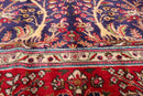 6'6'' x 9'10" Hand Knotted Wool Tabrizz Oriental Area Rug Royal Blue