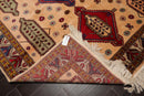 6'6" x 9'4" Hand Knotted Handmade Wool Arts & Craft Kazak Area Rug Light Peach