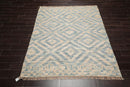 5'9" x 7'2" Hand Woven Natural Fiber Jute Southwestern Flatweave Kilim Area Rug