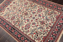 4' x 6'3'' Hand Knotted 100% Wool Vintage Saroukk Traditional Area Rug Beige