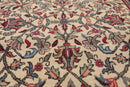 4' x 6'3'' Hand Knotted 100% Wool Vintage Saroukk Traditional Area Rug Beige