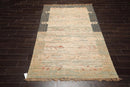 5’2” x 8’2” Hand Woven Natural Fiber Jute Modern Flatweave Kilim Area Rug