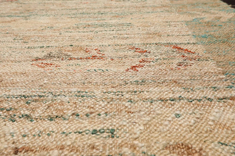 5’2” x 8’2” Hand Woven Natural Fiber Jute Modern Flatweave Kilim Area Rug