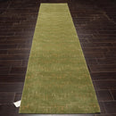 3'x12'1" Runner Lime Hand Knotted Tibetan 100% Wool Michaelian & Kohlberg Traditional Oriental Area Rug