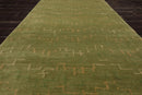 3'x12'1" Runner Lime Hand Knotted Tibetan 100% Wool Michaelian & Kohlberg Traditional Oriental Area Rug