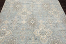 6' x 9' Hand Knotted 100% Wool Geometric Transitional Oriental Area Rug Blue