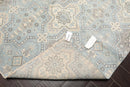 6' x 9' Hand Knotted 100% Wool Geometric Transitional Oriental Area Rug Blue