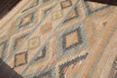 5’4” x 7’3 Hand Woven Natural Fiber Jute Southwestern Flatweave Kilim Area Rug
