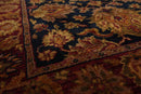 3’ x 5’3" Hand Knotted Wool Agra Traditional Oriental Area Rug Black, Burgundy