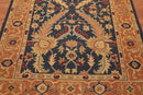 5x8 Midnight Blue Hand Knotted 100% Wool Reversible Oriental Area Rug