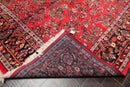 8'10''x16'3'' Oversize Coral Hand Knotted Traditional Heriz Medallion Wool Oriental Area Rug