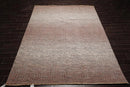 8 x 10 Ivory, Gray Hand Knotted 100% Wool Modern & Contemporary Oriental Area Rug