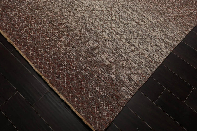 8 x 10 Ivory, Gray Hand Knotted 100% Wool Modern & Contemporary Oriental Area Rug