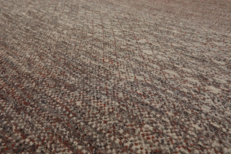 8 x 10 Ivory, Gray Hand Knotted 100% Wool Modern & Contemporary Oriental Area Rug