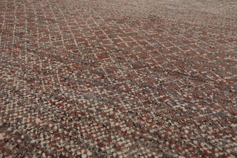 8 x 10 Ivory, Gray Hand Knotted 100% Wool Modern & Contemporary Oriental Area Rug